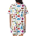 thumbnail image 3 of Lsque Summer Women's Short-Sleeved Pajama Set - 2 Piece Soft and Lightweight Sleepwear Set-Medium, 3 of 9
