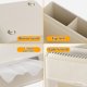 thumbnail image 4 of pstuiky Caja de pañuelos plegable informal y lujosa ideal para escritorio almacenamiento y organización ideal para el comedor., 4 of 6