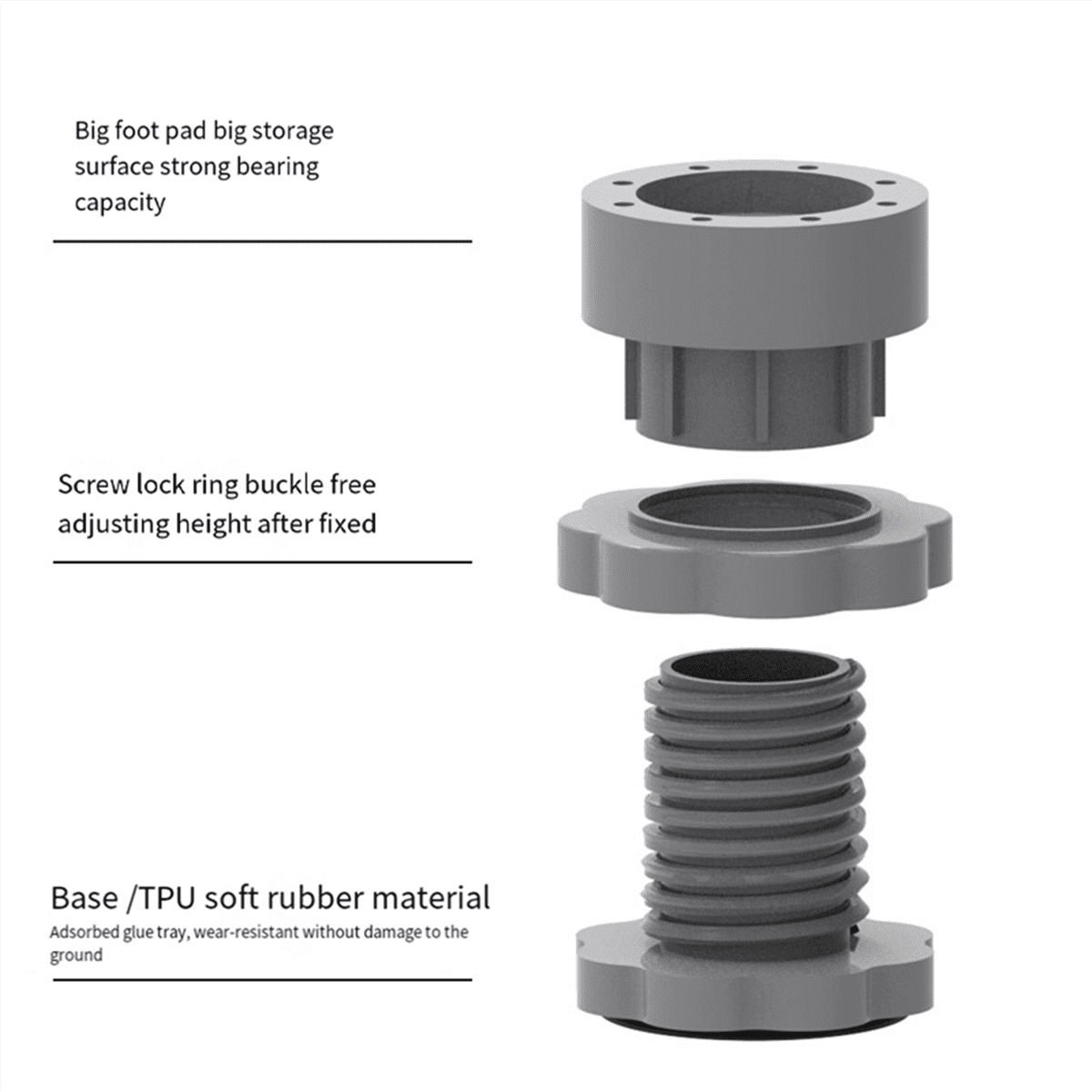 8Pcs Anti Vibration Pads for Washing Machine Support,Dryer Shock and Noise Cancelling Pad,Anti-Walk Washer Pad Pedestals