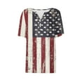 thumbnail image 5 of VerPetridure 4th of July Shirts for Women Funny Short Sleeve V-Neck Blouse Patriotic American Flag T Shirt, 5 of 5