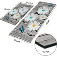 thumbnail image 5 of Kitchen Rug Sets 2 Piece, Rubber Kitchen Mats for Floor, Waterproof Kitchen Rugs and Mats Non Skid Washable, Farmhouse Floral Kitchen Floor Mat Carpet for Sink 17.3'''' x 47''''+ 17.3'''' x 30'''', 5 of 6