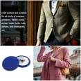 thumbnail image 5 of Uxcell 30pcs 40L Fabric Cloth Covered Button 25mm Metal Shank Round Sewing Buttons for Suits Dress Blouses, Deep Blue, 5 of 5