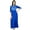 Blue, variant on Bimba Women Long Ethnic custom Kurta Kurti Formal Indian Tunic 3/4 Sleeve Blouse