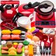 thumbnail image 1 of Juguetes de cocina para niños y niñas, utensilios de cocina para cortar frutas, juguetes educativos de simulación, regalo de Navidad, 1 of 4