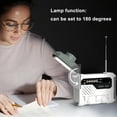 thumbnail image 4 of Radio portátil multifuncional con carga Solar, linterna LED para acampar, Banco de energía, suministros de equipo de emergencia, color verde, 4 of 4