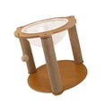 thumbnail image 5 of Fzaqwen Space Capsule Cat Bed Cat Scratching Wood Play Condo House Activity Center Kitty Three Pillars, 5 of 7