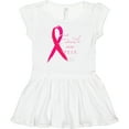 thumbnail image 3 of Inktastic Faith Over Fear Breast Cancer Awareness with Pink Ribbon Girls Baby Dress, 3 of 5