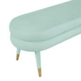 thumbnail image 4 of TOV Furniture Banc Betty 19"H en Velours et Acier Inoxydable Vert, 4 of 5