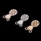 thumbnail image 5 of 6 unids / pack colgante de de tres colores conector en apariencia de hallazgos de joyería para collar / / pendientes de bricolaje perfecl Encantos colgantes de piña, 5 of 8