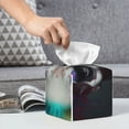 thumbnail image 6 of Sikiie Modern Abstract Colorful Skull C Leather Tissue Box Cover Square, tissue box holder, Tissue Box with Bottom Belt-5.2”x5.2”x5.2”, 6 of 7