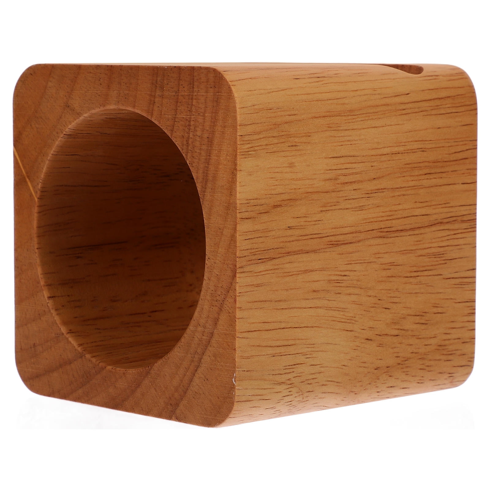 LEORX Brown Plastic Phone Stand with Passive Sound Amplification for Indoor and Outdoor Use 6.5 x 6.5 x 6.5 inches