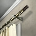 thumbnail image 2 of Paxon 13/16" Bay Window curtain rod 20"-36", 38"-72" - Antique Brass,(ABay-66-4), 2 of 3