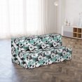 thumbnail image 2 of Floral Foldable Mattress, Exotic Hibiscus on Stripes, 78.7" x 47.2", Grey White Teal, by Ambesonne, 2 of 3