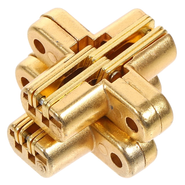 GOOHOCHY Bisagra oculta para gabinete, 2 piezas, pequeña bisagra de metal, práctica bisagra para puerta.
