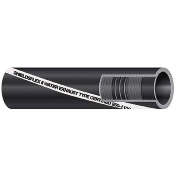 Shields Hardwall Exhaust/Water Hose 3" x 2' 116-250-3000-24