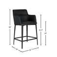 thumbnail image 2 of Williamsburg Modern Leatherette Bar Stool (25-inch/ 29-inch), 2 of 5
