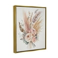 thumbnail image 4 of Stupell Industries Boho Feathers & Roses Botanical & Floral Painting Gold Floater Framed Canvas Art Print Wall Art, 17 x 21, 4 of 10
