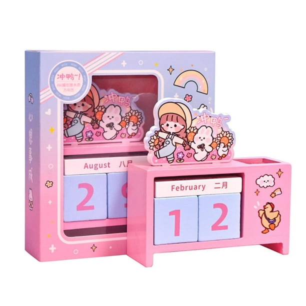 Goxfaca Wooden Block Calendar Cute Perpetual Calendar Blocks For Desk goxfaca-wooden-block-calendar-cute-perpetual-calendar-blocks-for-desk
