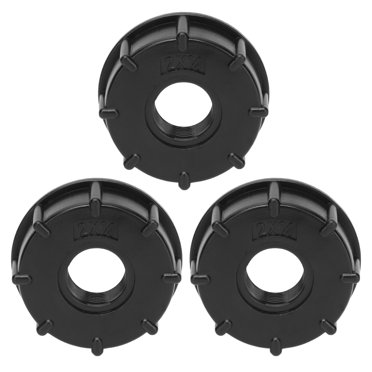 Black Plastic IBC Tank Tap 60mm Coarse Thread Fitting 1000L Water