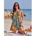 thumbnail image 3 of EKOUAER Womens Bathing Suit Cover Up Summer Swim Beach Spaghetti Strap Swimwear Sexy Swimsuit Coverup, 3 of 6