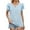 Sky Blue, variant on Womens Toos V Neck Tees for Women Short Sleeve Shirt Women Items Under 5 Dollars
