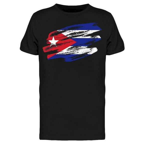 Grunge Cuban Flag T-Shirt Men -Image by Shutterstock, Male Small