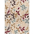 thumbnail image 3 of Transitional 8x10 Area Rug (7'6'' x 9'10'') Floral Ivory, Red Living Room Easy to Clean, 3 of 9