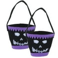 thumbnail image 3 of Nikou 2pcs Halloween Sweet Candy Bags Trick or Treat Candy Bags Exquisite Printing Great Gift for Halloween Party(Purple), 3 of 8