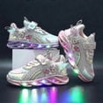 thumbnail image 2 of Kids Led Luminous Shoes Sneakers Flashing Children Girls Light Up Trainers Size, 2 of 5