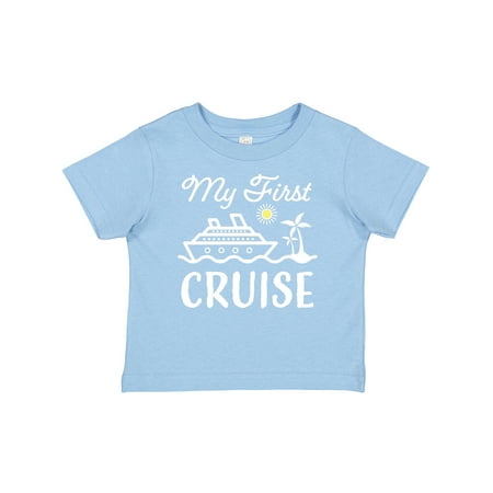 

Inktastic My First Cruise with Cruise Ship and Palm Trees Gift Baby Boy or Baby Girl T-Shirt