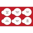 thumbnail image 2 of Designer Stencils Encouragement Lettering Cookie Stencil Set, (YOU'RE THE BEST - WELCOME HOME - GREAT JOB - BON VOYAGE - MISSING YOU... - GET WELL SOON) Beige/semi-transparent, 2 of 2