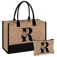 thumbnail image 1 of Juego de bolsas AYGE con iniciales personalizadas de yute de 43 x 18 x 29 cm, 1 of 7