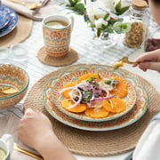 vancasso, Series Mandala, 32 Piece Porcelain Dinnerware Set, Colourful Dinner Set, Service for 8