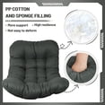 thumbnail image 3 of SDJPOI Egg Chair Cushion, Hammock Swing Replacement Cushion, Waterproof Soft Comfy Hanging Basket Seat Pads, Thicken Hanging Chair Cushion for Indoor Outdoor Furniture, 3 of 9