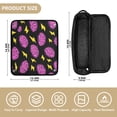 thumbnail image 2 of Hair Tools Storage with Heat Resistant Mat- Purple Brain Printed Curling Iron Travel Bag/Flat Iron Case for Women, 2 of 8