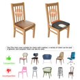 thumbnail image 5 of Boho Abstract Art Seat Covers for Dining Room Chairs Set Of 4,Stretch Printed Washable Chair Seat Cover with Elastic Ties and Button,Removable Waterproof Couch Cushion Covers, 5 of 6