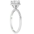 thumbnail image 2 of Pompeii 1 3/4ct Halo Diamond (1.50ct center) Engagement Ring Lab Grown White Gold, 2 of 3