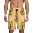 thumbnail image 2 of Picia German Shepherd Dog Pajama Shorts for Men, Men's Pajama Bottoms, Sleepwear,Short Pajama Pants-XX-Large, 2 of 9