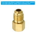 thumbnail image 4 of Uxcell Male 1/4 SAE / 7/16"-20UNF Brass Seal Plug Flare Tube Fitting 45 Degree Hex Pipe Fittings 3 Pack, 4 of 5