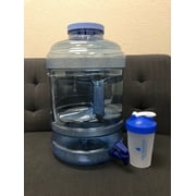 BPA Free 5 Gallon Big-Mouth Water Bottle With Dispensing Spigot, Free Shaker Cup