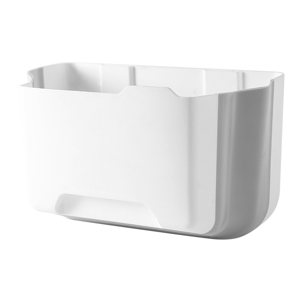 SSBSM Folding Wallmounted Storage Tray Trash Can Container Holder In