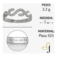 thumbnail image 2 of Anillo Tres Infinitos Para Mujer De Plata 925, Medida 7, 2 of 5