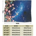 thumbnail image 3 of Tropical Hummingbird Flowers Butterflies Throw Blanket Ultra Soft Warm All Season Decorative Fleece Blankets for Bed Chair Car Sofa Couch Bedroom 80"X60", 3 of 6
