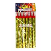 SPARKLING PARTY CANDLES 6 CT, FIREWORK CANDLE, SMALL