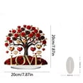 thumbnail image 4 of Valentine Decorations Valentine Tree Sign 2D Acrylic Plaque Love Heart Rose Tree Table Decor Romantic Tabletop Centerpiece Signs for Home Decor Gift Dining Room Table Wedding Anniversary Party, 4 of 8