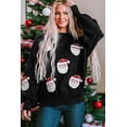 thumbnail image 5 of Casuashion Sparkling Santa Bishop Sleeve Sweater - Festive & Chic!, 5 of 8