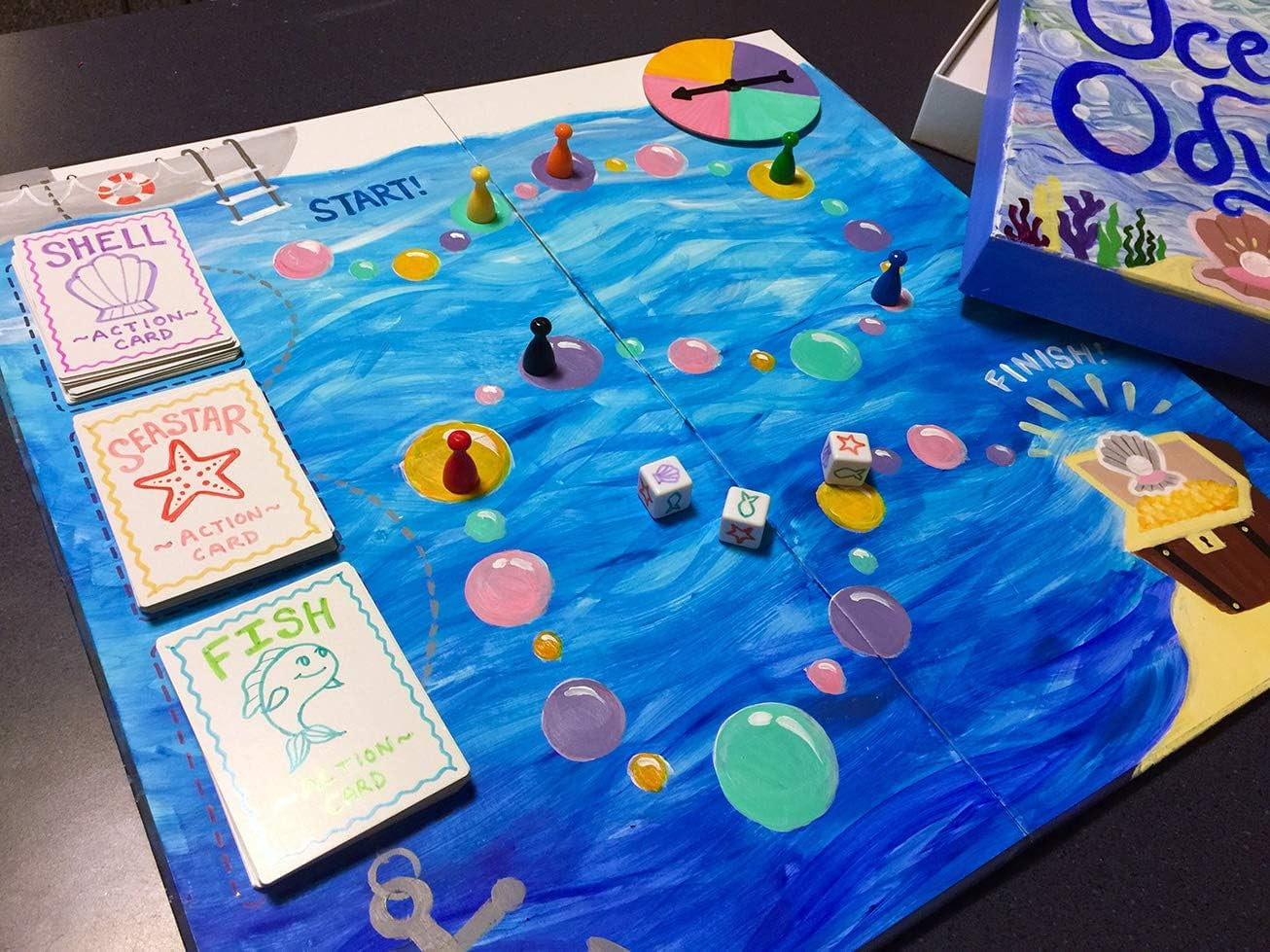 Create Your Own Board Game (Blank Game Board, Box & Accessories)