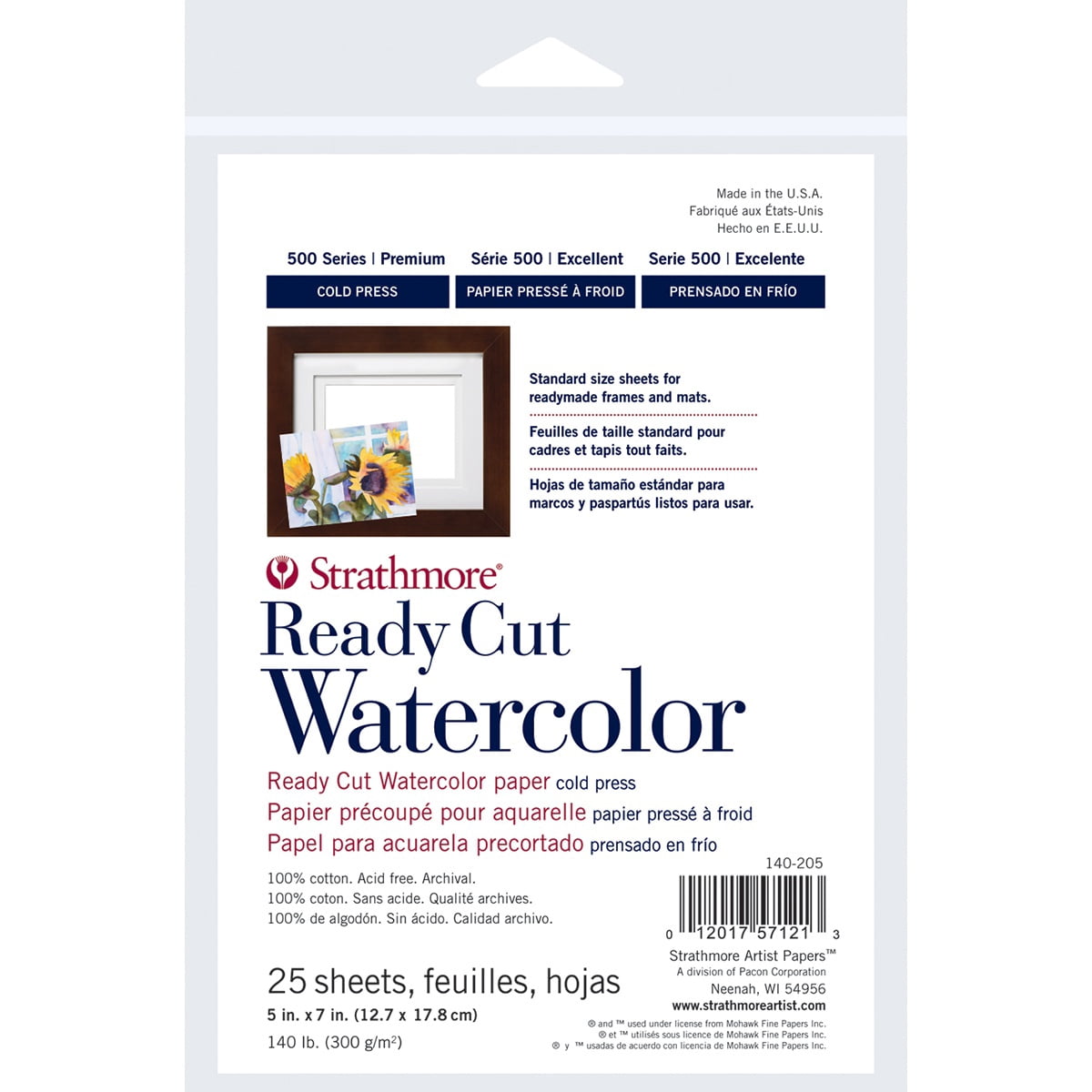 Multipack of 6 - Strathmore Watercolor Paper Pack 5"X7"-25 Sheets