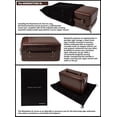 thumbnail image 6 of Prestige Import Group Manhattan XL Travel Cigar Humidor Case Set (Hygrometer, Ashtry, Cutter, Lighter, Humidifier) - Brown, 6 of 11