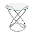 thumbnail image 1 of Danya B. Galaxie Chrome et Verre Trempé Rond Fr, 1 of 2